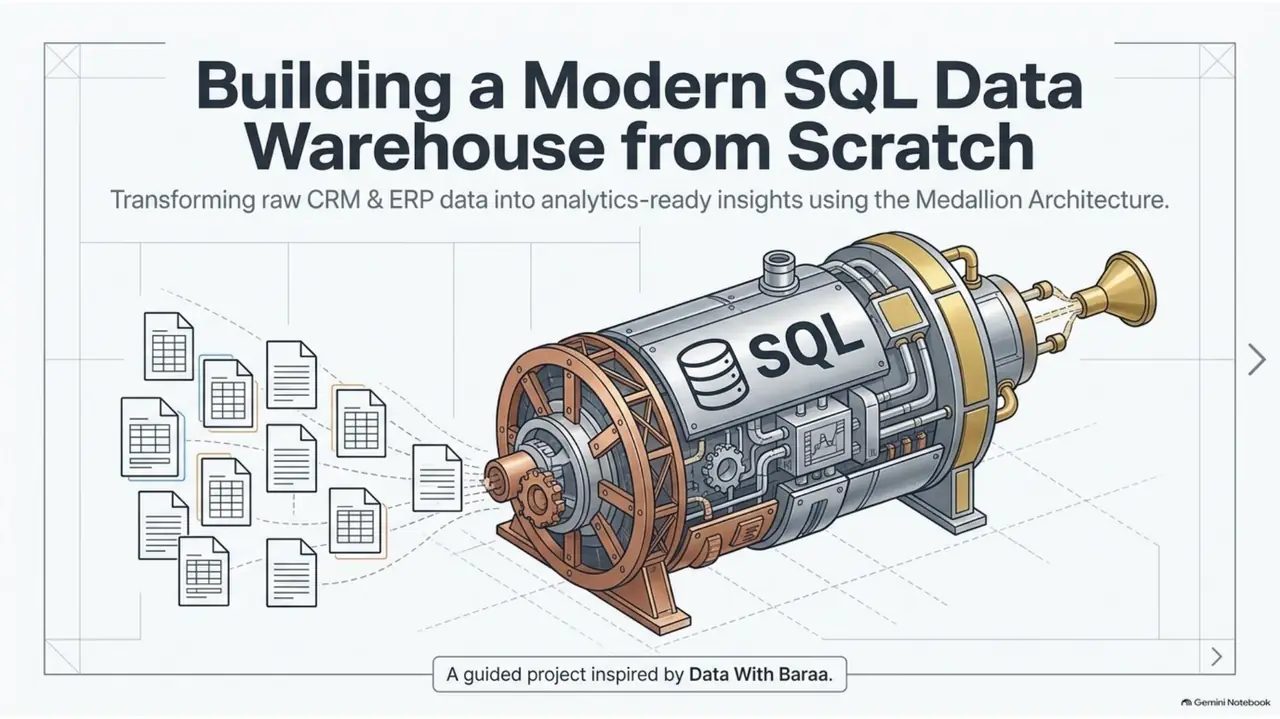 Title slide: Building a Modern SQL Data Warehouse from Scratch
