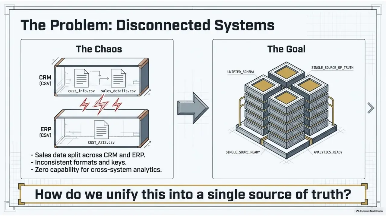 The problem: disconnected CRM and ERP systems
