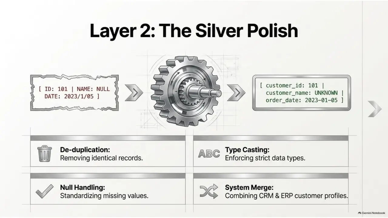 Layer 2, the Silver layer: cleaning and standardizing data