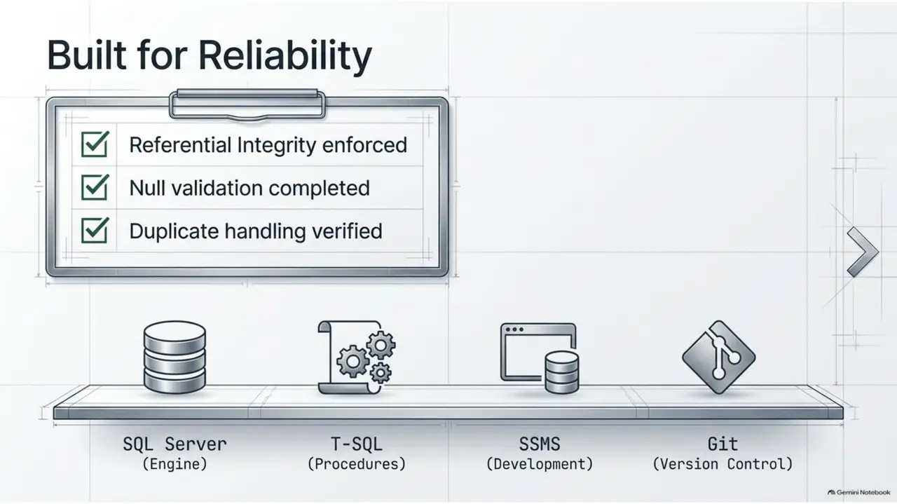 Built for reliability: integrity, null and duplicate checks